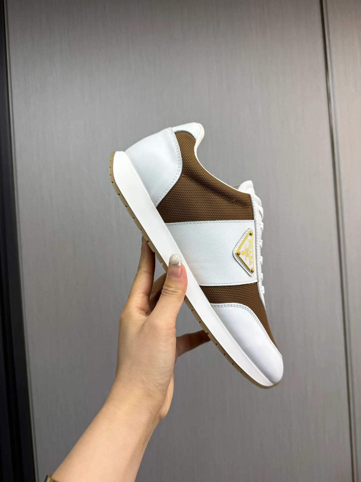 Men's shoes 💰760💰 [PRADA] New models synchronized with the official website, high-quality shipments ✔️Best sellers🔥 Original cowhide with mesh surface + cowhide lining, 1🆚1 replica, original bottom, 38-45 (men's 45 is custom-made and cannot be returned)